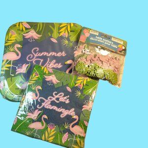 Summer Vibes Flamingo Party 24 Plates 25 Napkins Lets Flamingle Table Scatter